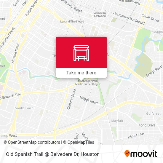 Old Spanish Trail @ Belvedere Dr map