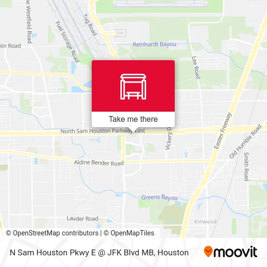 N Sam Houston Pkwy E @ JFK Blvd MB map