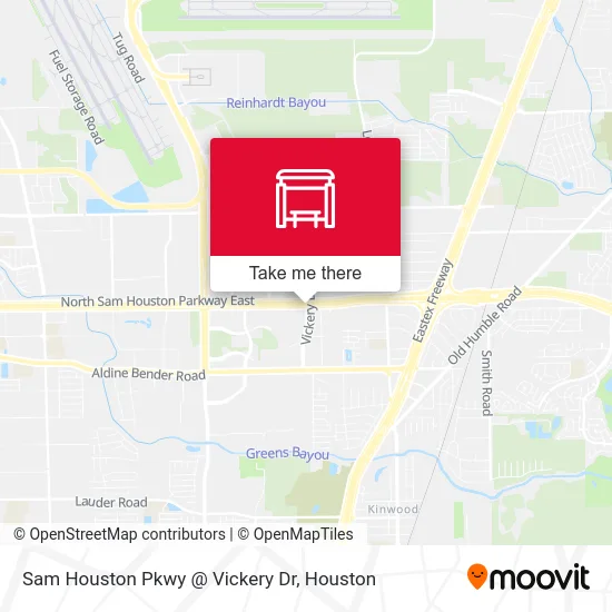 Sam Houston Pkwy @ Vickery Dr map