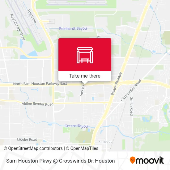 Sam Houston Pkwy @ Crosswinds Dr map