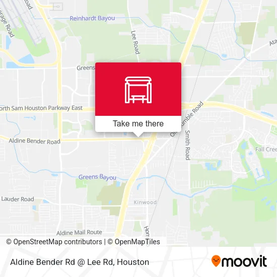 Mapa de Aldine Bender Rd @ Lee Rd