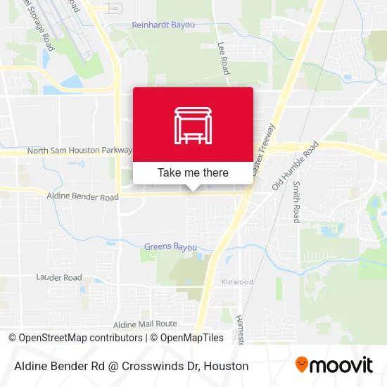 Aldine Bender Rd @ Crosswinds Dr map