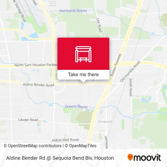Aldine Bender Rd @ Sequoia Bend Blv map
