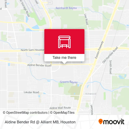 Aldine Bender Rd @ Alliant MB map