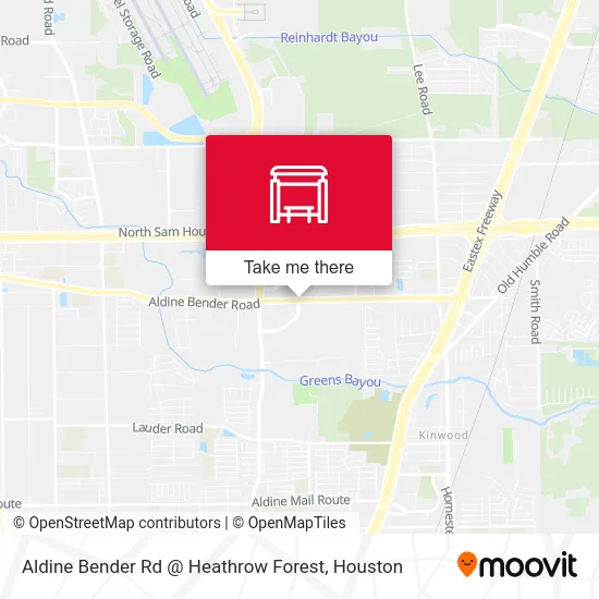 Aldine Bender Rd @ Heathrow Forest map