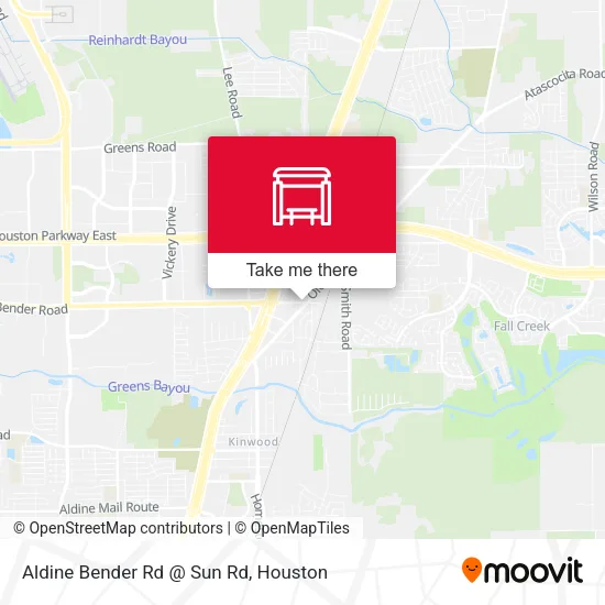 Mapa de Aldine Bender Rd @ Sun Rd
