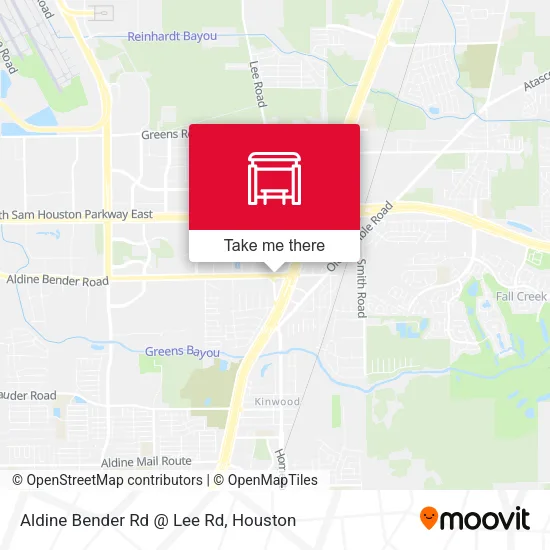 Mapa de Aldine Bender Rd @ Lee Rd