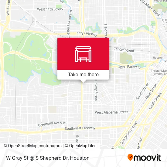 Mapa de W Gray St @ S Shepherd Dr