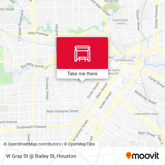 W Gray St @ Bailey St map