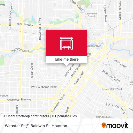 Webster St @ Baldwin St map