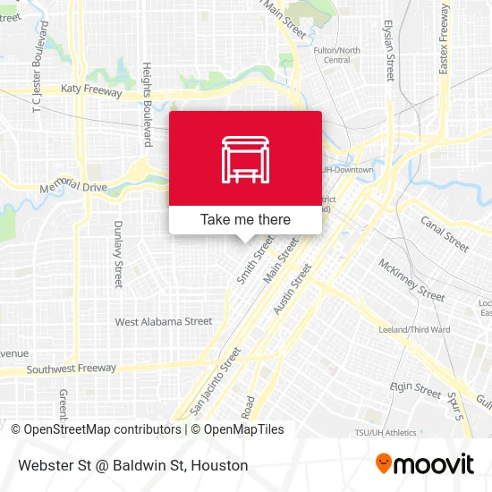 Mapa de Webster St @ Baldwin St