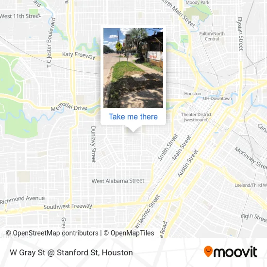 W Gray St @ Stanford St map