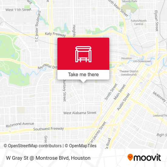 Mapa de W Gray St @ Montrose Blvd