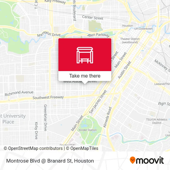 Montrose Blvd @ Branard St map