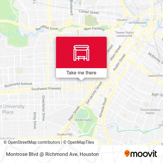 Mapa de Montrose Blvd @ Richmond Ave