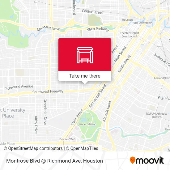 Mapa de Montrose Blvd @ Richmond Ave