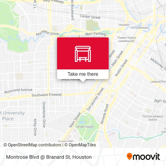 Montrose Blvd @ Branard St map