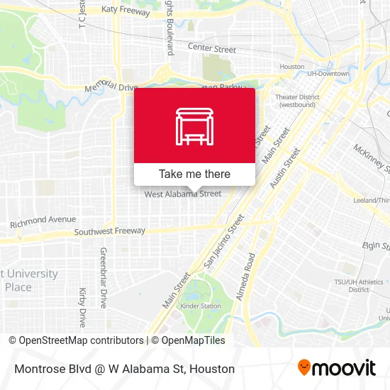 Mapa de Montrose Blvd @ W Alabama St