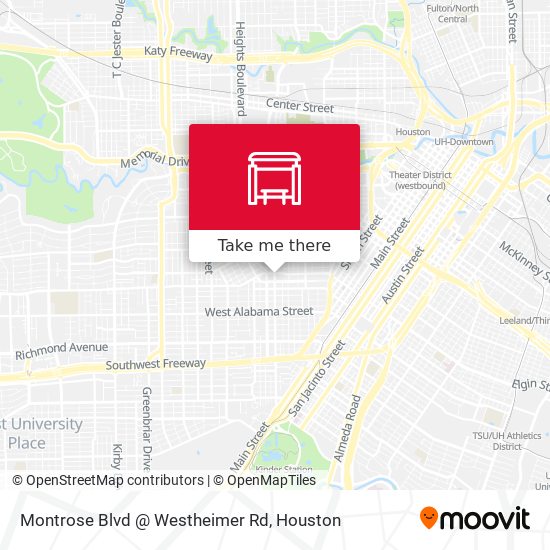 Montrose Blvd @ Westheimer Rd map