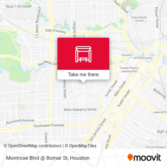 Montrose Blvd @ Bomar St map