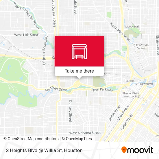 S Heights Blvd @ Willia St map