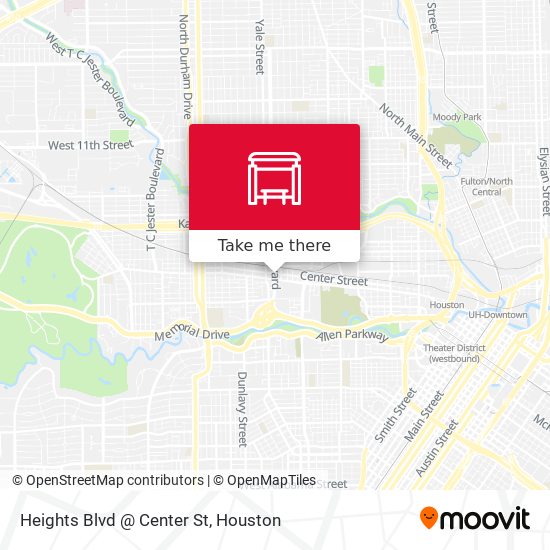Heights Blvd @ Center St map