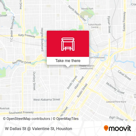 W Dallas St @ Valentine St map