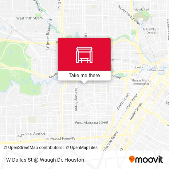 Mapa de W Dallas St @ Waugh Dr
