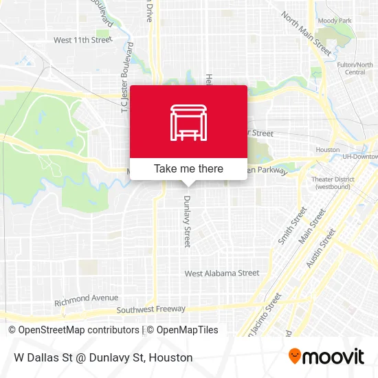 W Dallas St @ Dunlavy St map