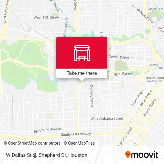 Mapa de W Dallas St @ Shepherd Dr