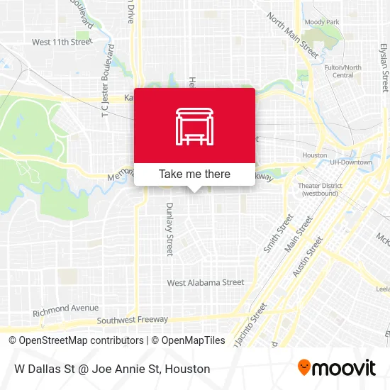 W Dallas St @ Joe Annie St map