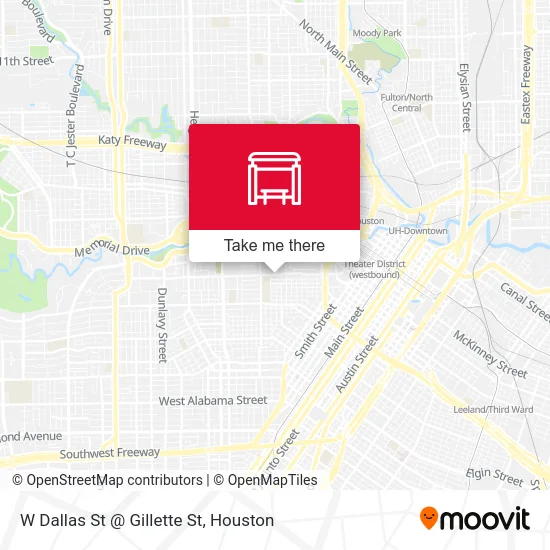 W Dallas St @ Gillette St map