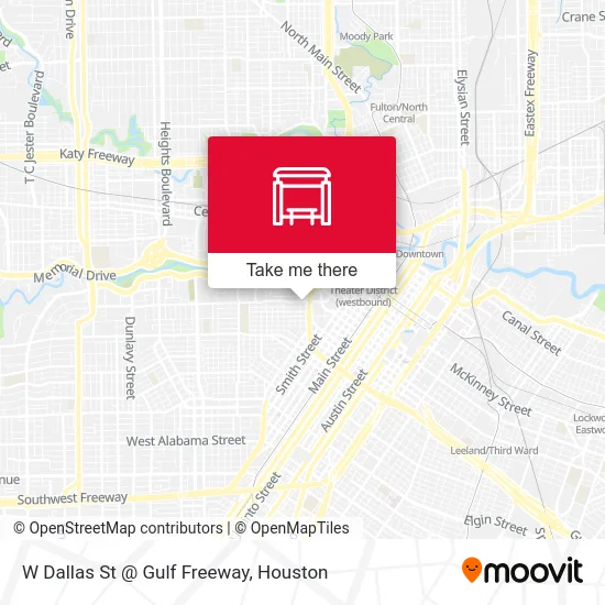 W Dallas St @ Gulf Freeway map