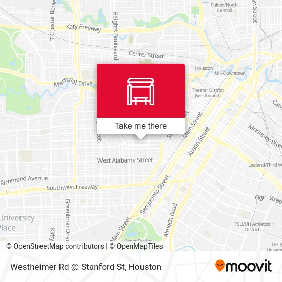 Westheimer Rd @ Stanford St map