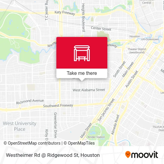 Westheimer Rd @ Ridgewood St map