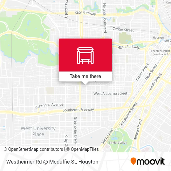 Westheimer Rd @ Mcduffie St map