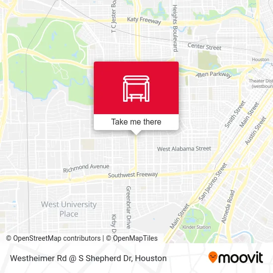Mapa de Westheimer Rd @ S Shepherd Dr