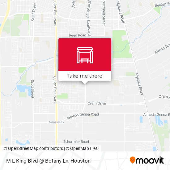 M L King Blvd @ Botany Ln map