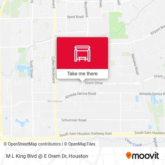 Mapa de M L King Blvd @ E Orem Dr