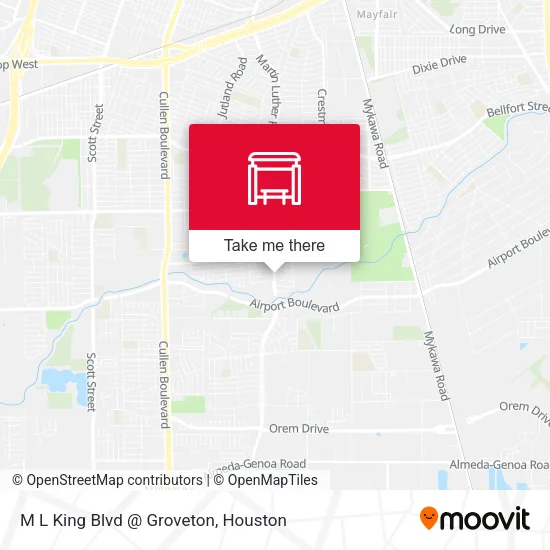 M L King Blvd @ Groveton map