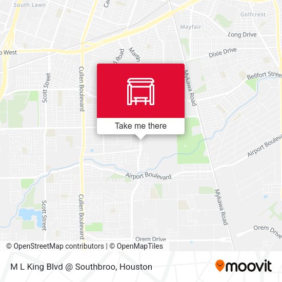 M L King Blvd @ Southbroo map