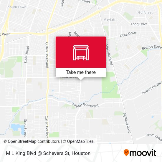 M L King Blvd @ Schevers St map