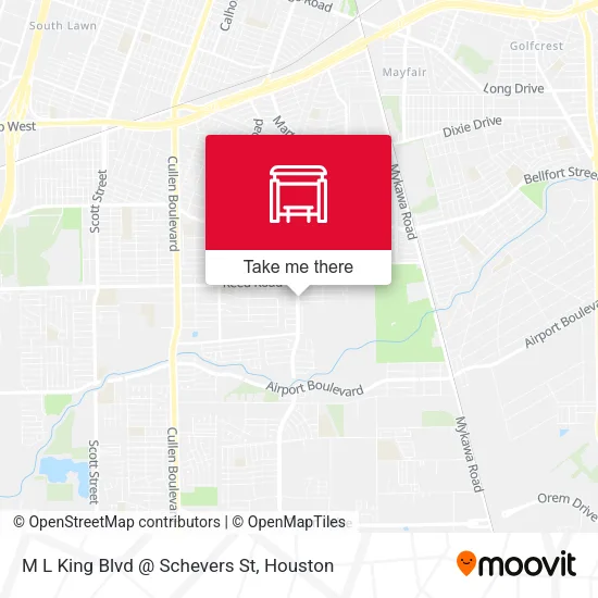 M L King Blvd @ Schevers St map