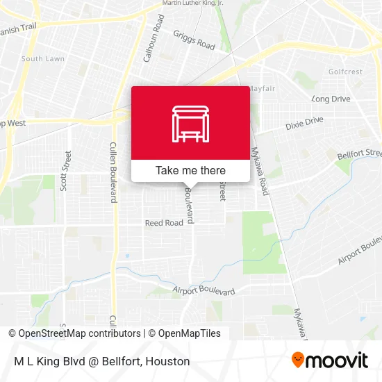 M L King Blvd @ Bellfort map