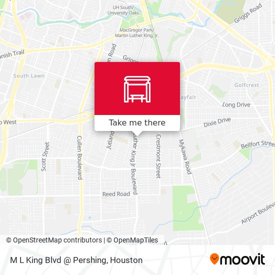 M L King Blvd @ Pershing map