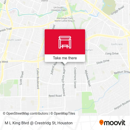 M L King Blvd @ Crestridg St map