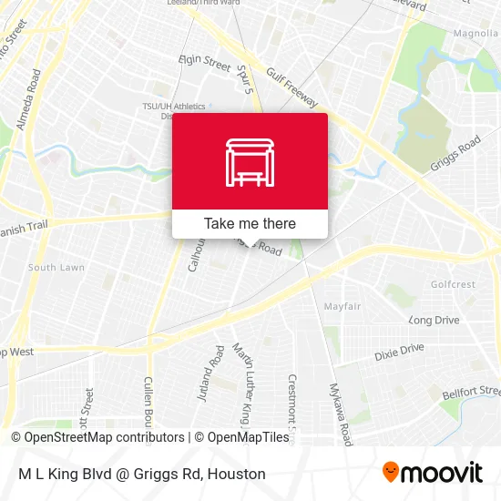 Mapa de M L King Blvd @ Griggs Rd