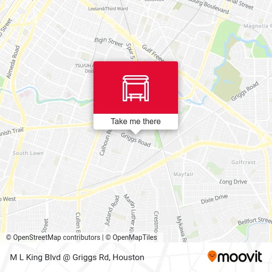 Mapa de M L King Blvd @ Griggs Rd