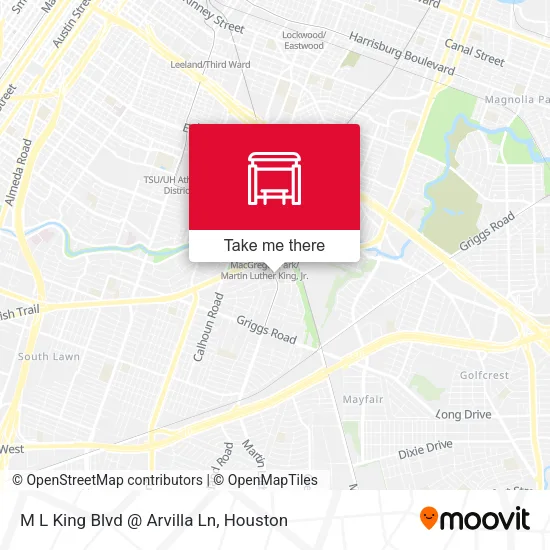 M L King Blvd @ Arvilla Ln map