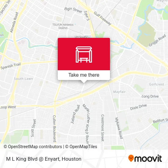 M L King Blvd @ Enyart map